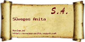 Süveges Anita névjegykártya